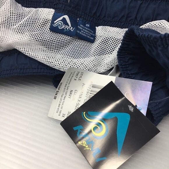 Kanu Surf Men's Havana Swim Trunk in Navy (E5) - Picture 6 of 6